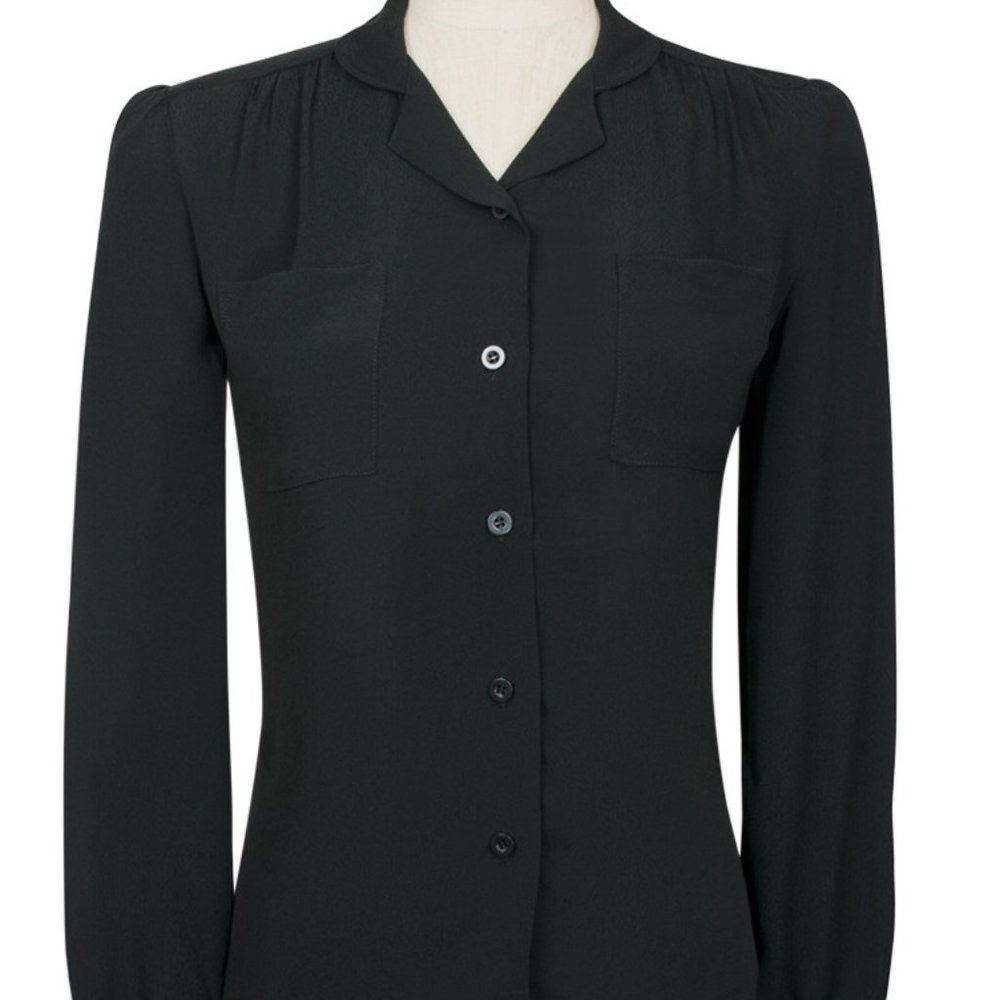 Trashy Diva- Black Annie Blouse